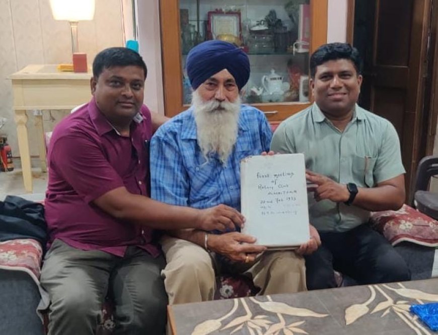 अमृतसर के रोटरी सदस्यों संग की बैठक