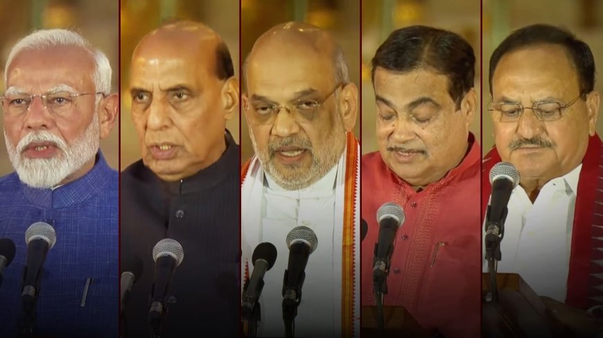 पीएम  मोदी  समेत अन्य 71 मंत्रियों ने ली शपथ, 27 ओबीसी और 10 एससी वर्ग से