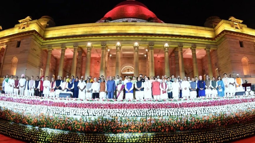 3.0 तीसरी बार मोदी सरकार  में कुल 72 मंत्रियों का देखें पूरी लिस्ट कौन कहा से बना मंत्री
