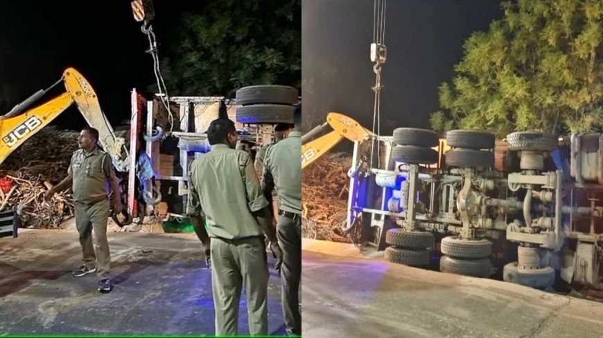 UP: झोपड़ी में सो रहे परिवार पर पलटा बालू लदा ट्रक, पलटा 8 की मौत