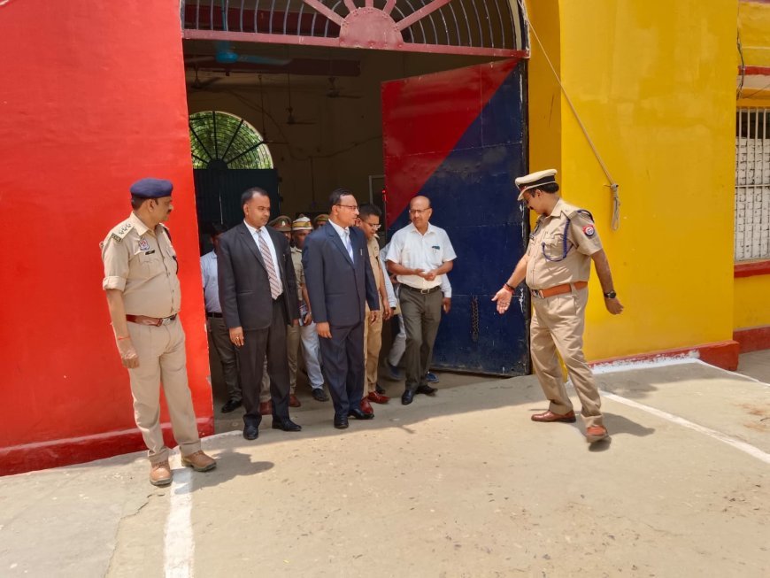 जिला कारागार देवरिया का संयुक्त रूप से किया गया निरीक्षण 