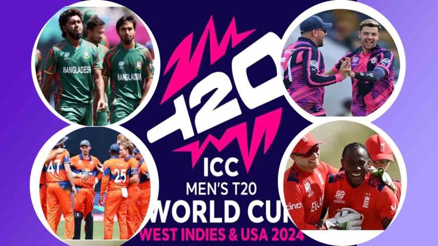 T20 वर्ल्ड कप 2024 में  समाप्त ,चार टीमो से 2 टीम होंगी बहार 10 टीमों का सफर ख़त्म